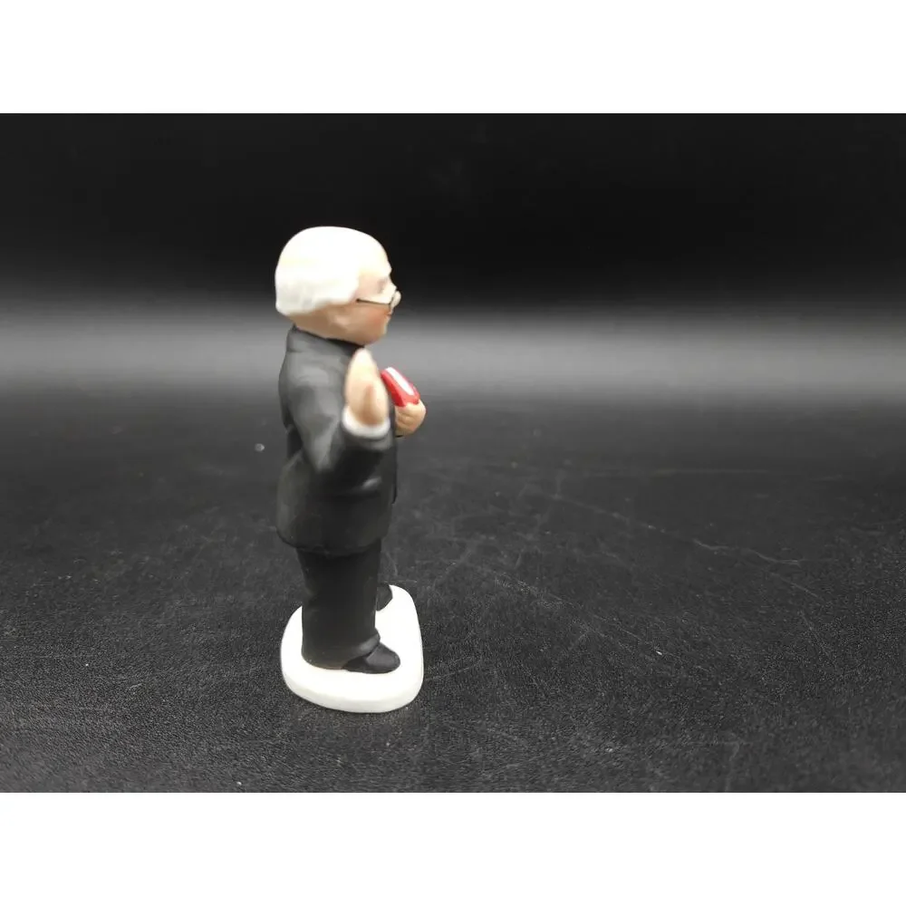 Vintage Colonial Village 1990 Reverend Priest Pastor Father Figurine Lefton